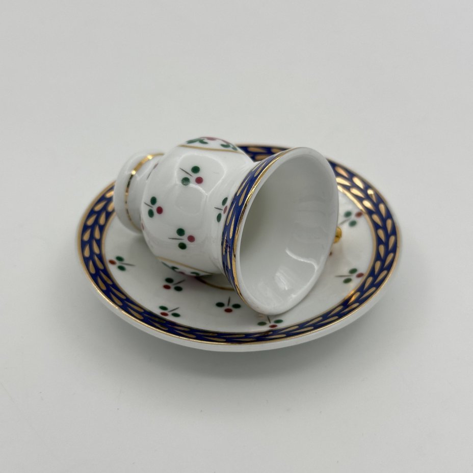 Миниатюра чайная пара, мануфактура "Decoration d'Artiste"