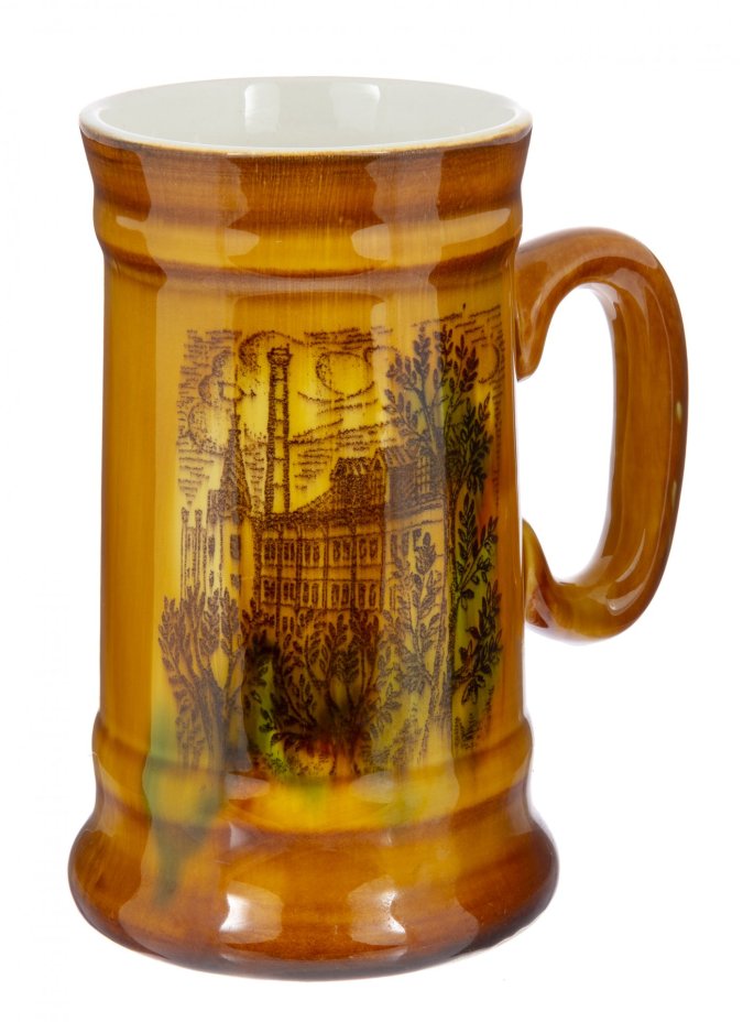 Кружка пивная, керамика, ЗиК Конаково, СССР, 1971-1990 гг., Конаковский фаянсовый завод им. М.И. Калинина (ЗиК Конаково)