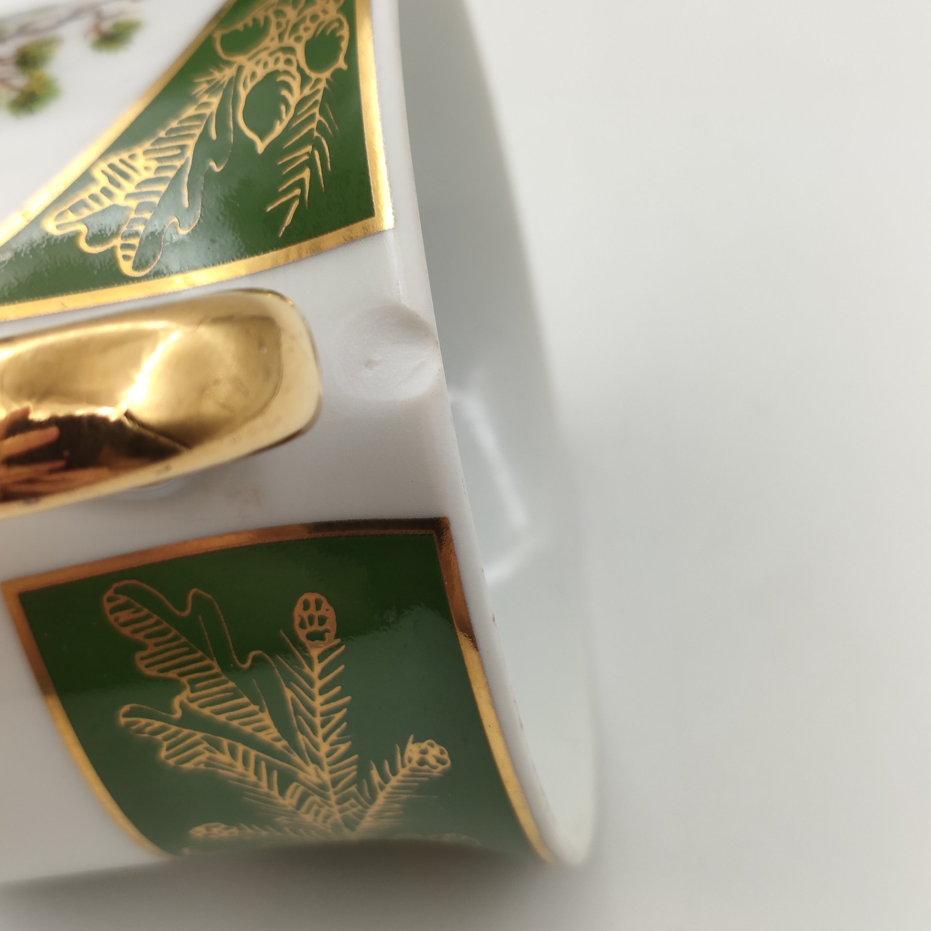 Чайная пара Мэри-Энн "Царская Охота", фарфор, крытье, деколь, золочение, Leander (Леандер), Чехия, 2000-2020 гг.