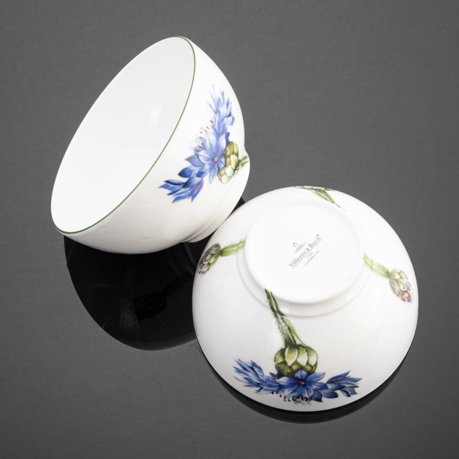 Набор из 4 пиал (мисок для мюсли) из коллекции Flora (Bleuet), Villeroy & Boch
