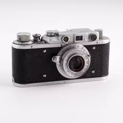 Фотоаппарат "Зоркий" с объективом "Индустар-22", металл, пластик, стекло, Красногорский механический завод, СССР, 1955 г., Красногорский механический завод (КМЗ)