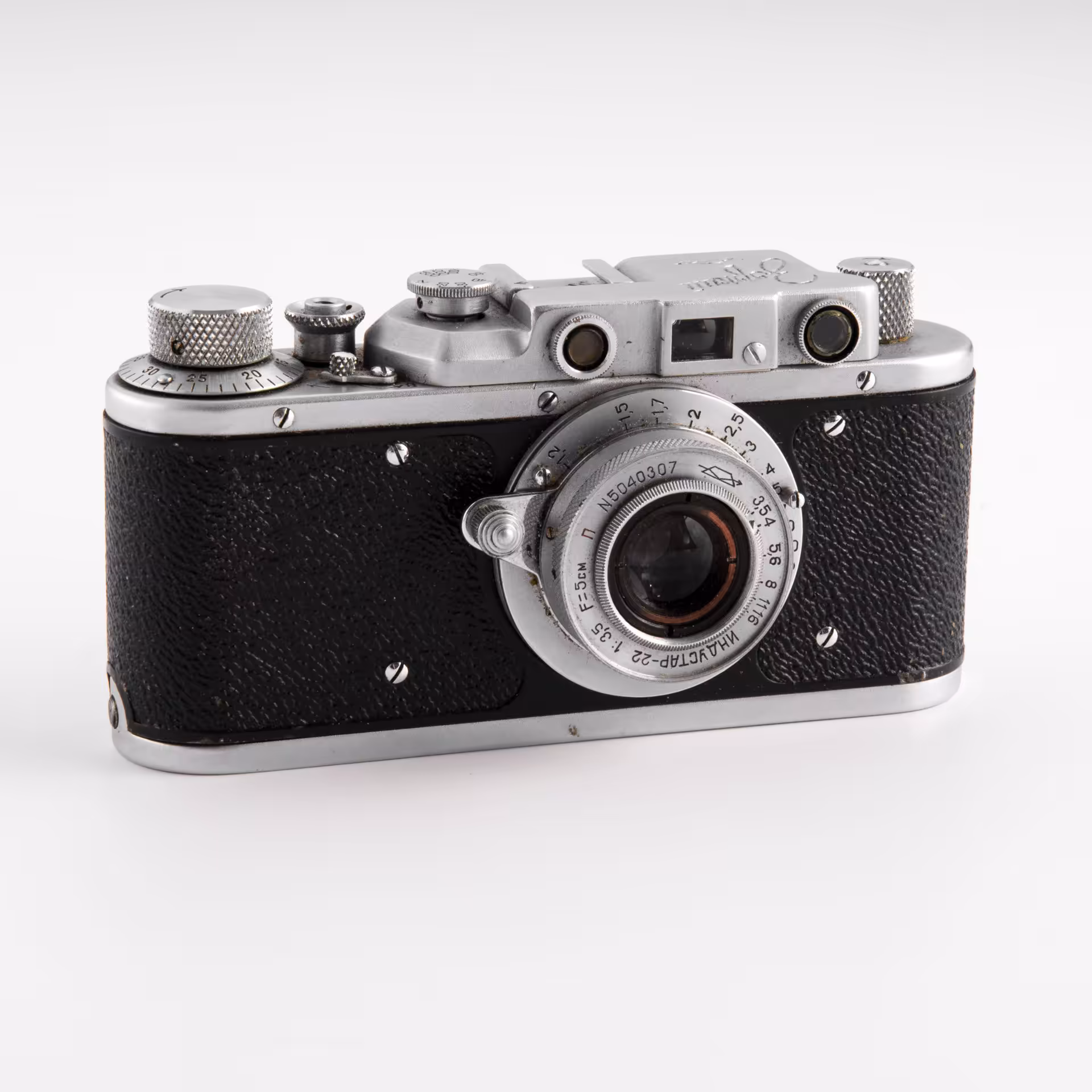Фотоаппарат "Зоркий" с объективом "Индустар-22", металл, пластик, стекло, Красногорский механический завод, СССР, 1955 г., Красногорский механический завод (КМЗ)