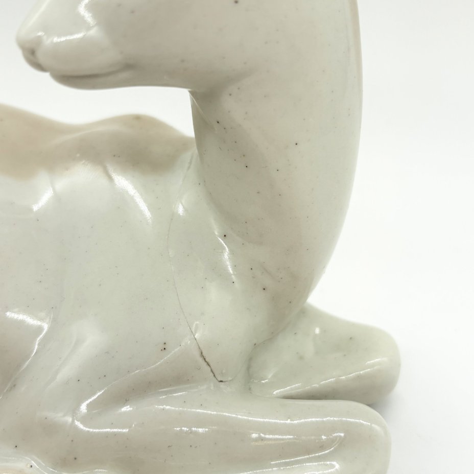 Статуэтка "Олень", фарфор, Золочение, СССР, 1960-1980 гг.