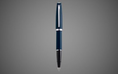 Ручка-роллер Aurora Style Resina Matt Blue CT, в подарочной коробке, Лаки и смолы: смола, хром
