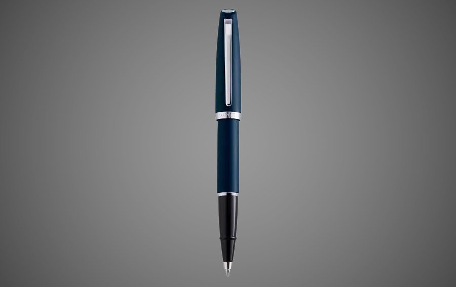 Ручка-роллер Aurora Style Resina Matt Blue CT, в подарочной коробке, Лаки и смолы: смола, хром
