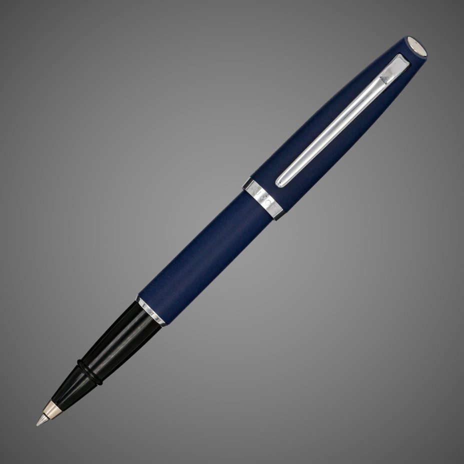 Ручка-роллер Aurora Style Resina Matt Blue CT, в подарочной коробке, Лаки и смолы: смола, хром