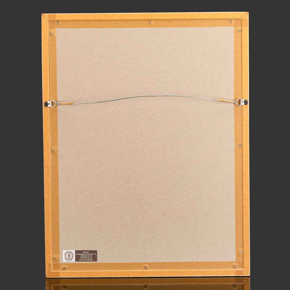 Хромолитография по картине "Гетман" в раме, автор картины И.Е. Репин, Артистическое заведение А.Ф. Маркса