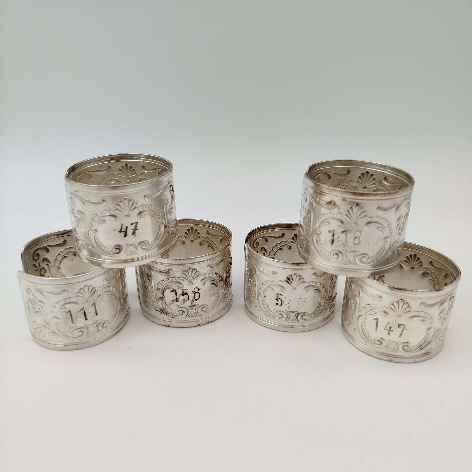 Набор колец для салфеток на 6 персон