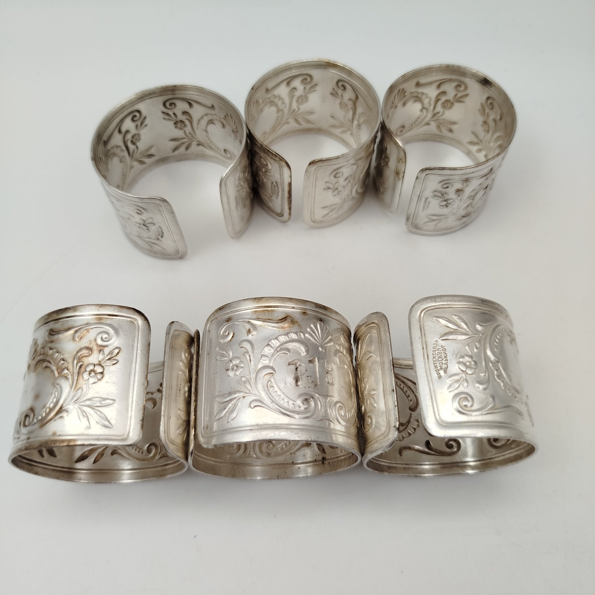 Набор колец для салфеток на 6 персон