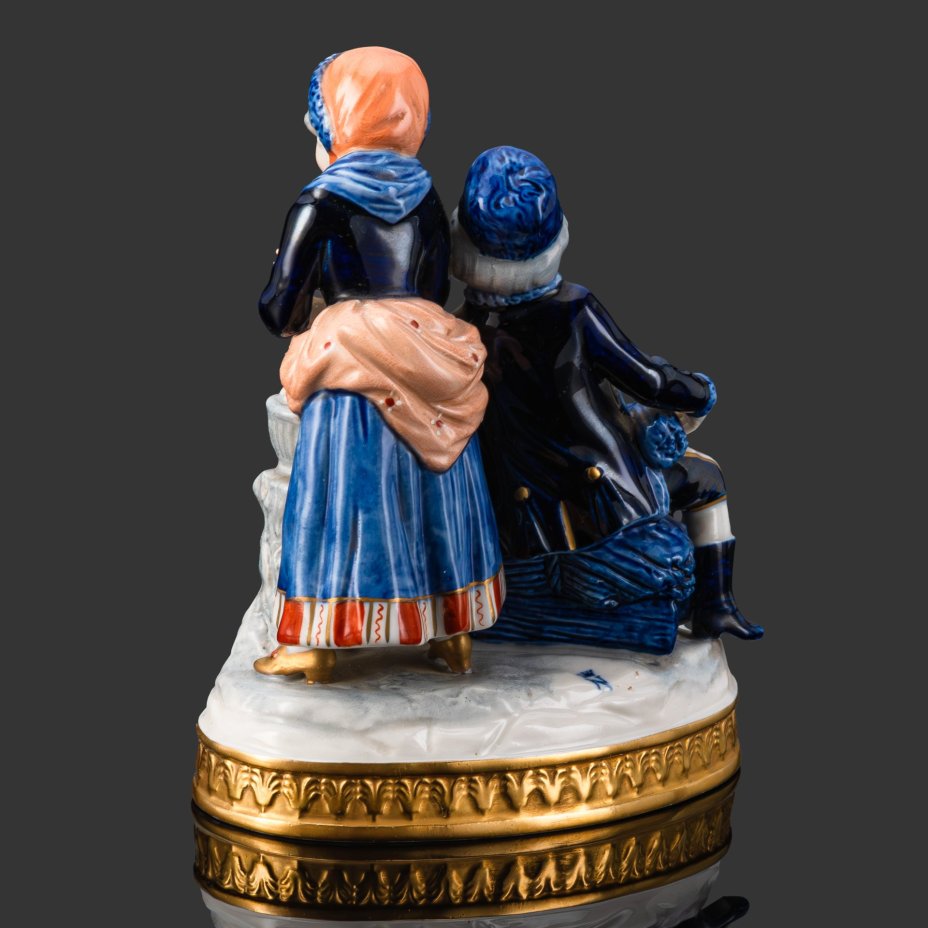 Статуэтка "В зимний вечер у огня", Sandizell Hoffner & Cо