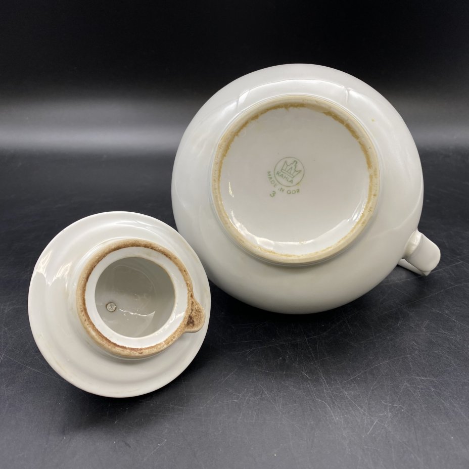 Чайник заварочный, фарфор, золочение, Kahla, ГДР, 1968-1987 гг., Kahla