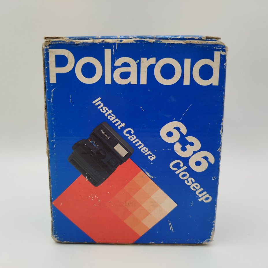 Фотоаппарат мгновенной печати "Polaroid 636 Close Up" в оригинальной коробке с инструкцией, пластик, картон, Polaroid, Великобритания, 1990-1994 гг., Polaroid