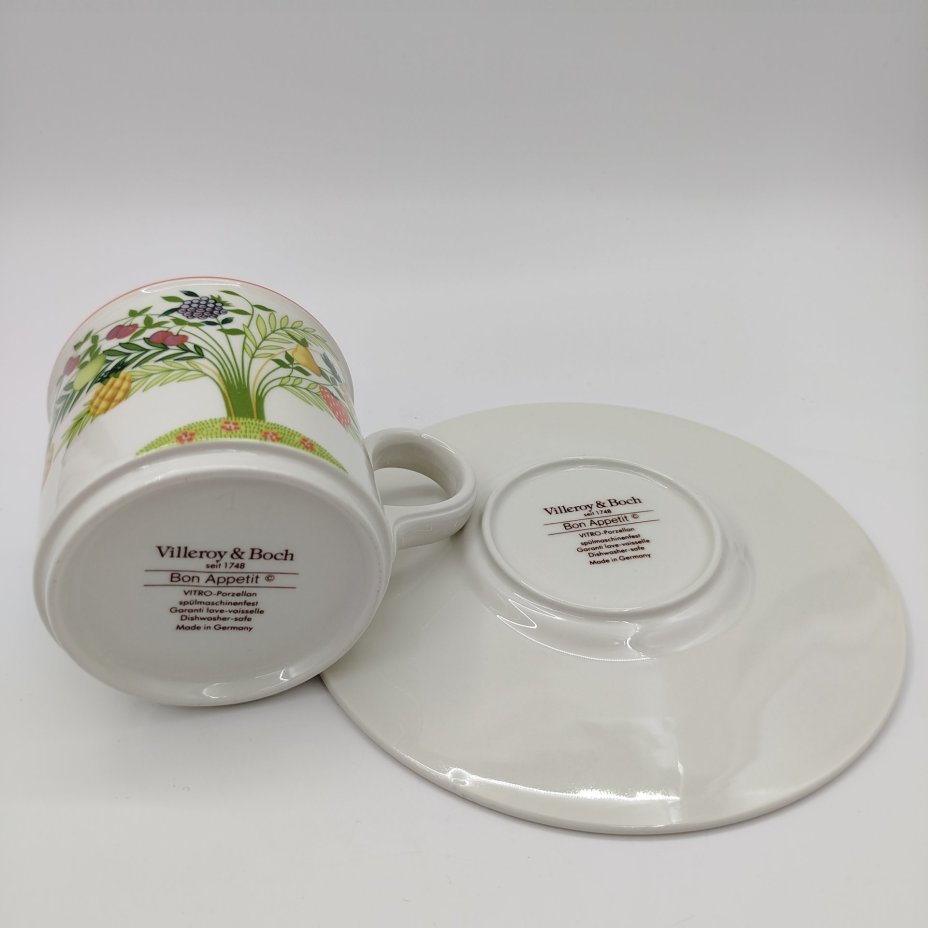 Чайная пара (кружка с блюдцем),  коллекция Bon Appetit, фарфор, vitro, Villeroy & Boch, Villeroy & Boch