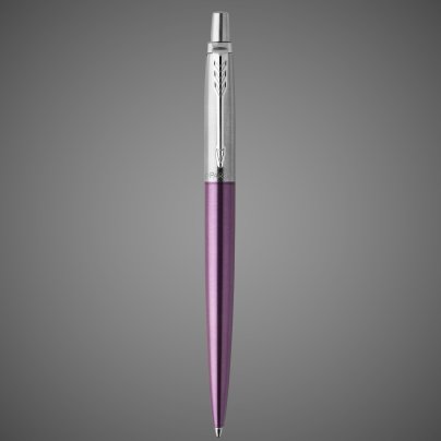 Шариковая ручка Parker Jotter Essential, Victoria Violet CT, стержень: Mblue, Лаки и смолы: лак, сталь, хром