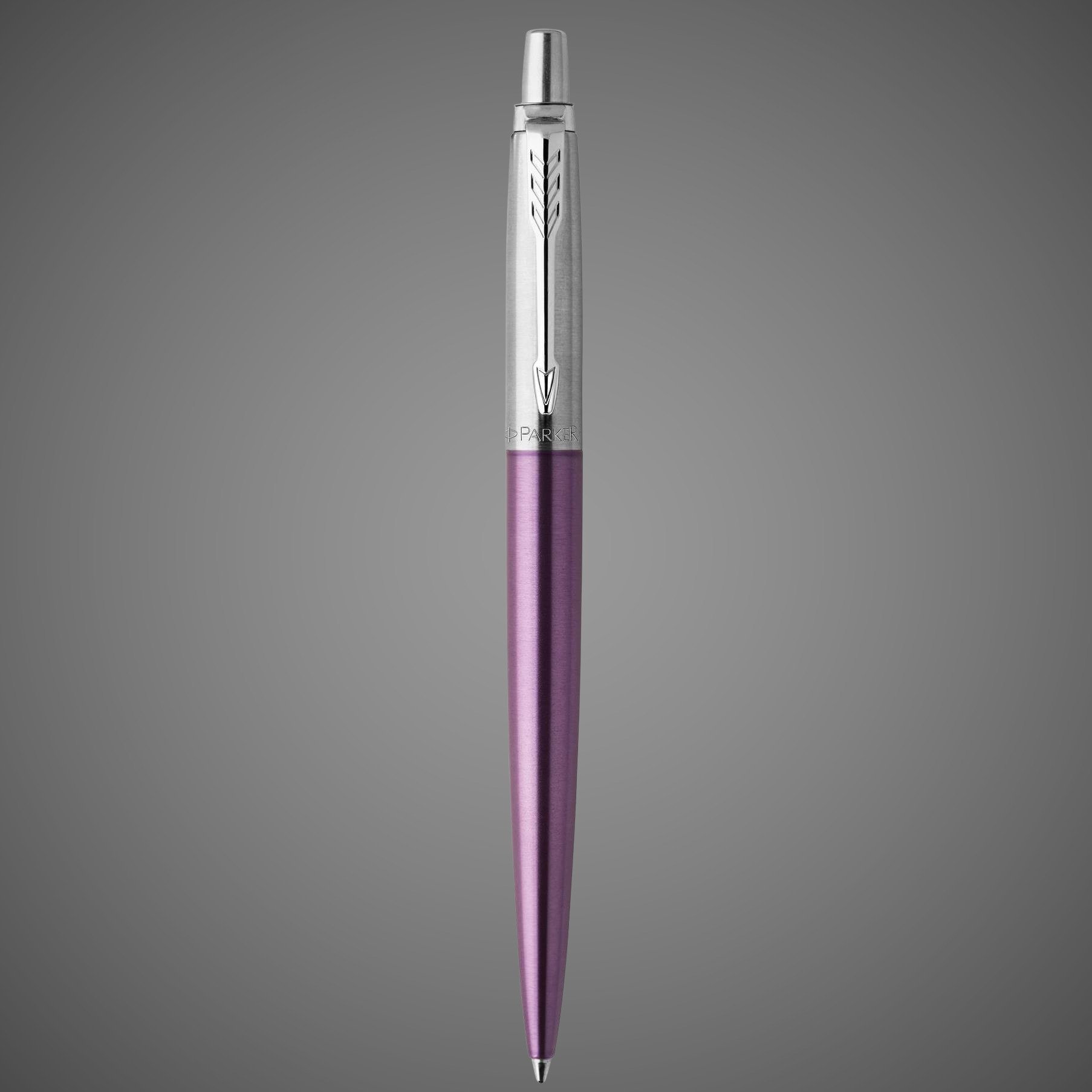 Шариковая ручка Parker Jotter Essential, Victoria Violet CT, стержень: Mblue, Лаки и смолы: лак, сталь, хром