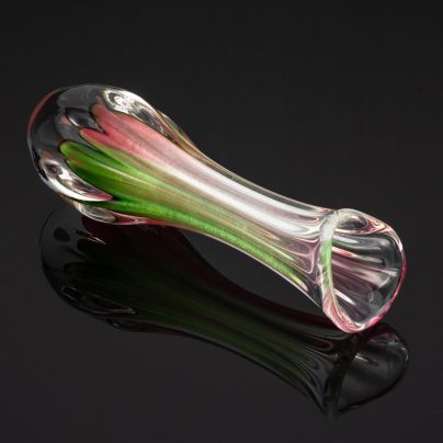 Ваза "Стиляга", автор П.И. Зинченко, стекло, гутная техника, Ленинградский завод художественного стекла (ЛЗХС)