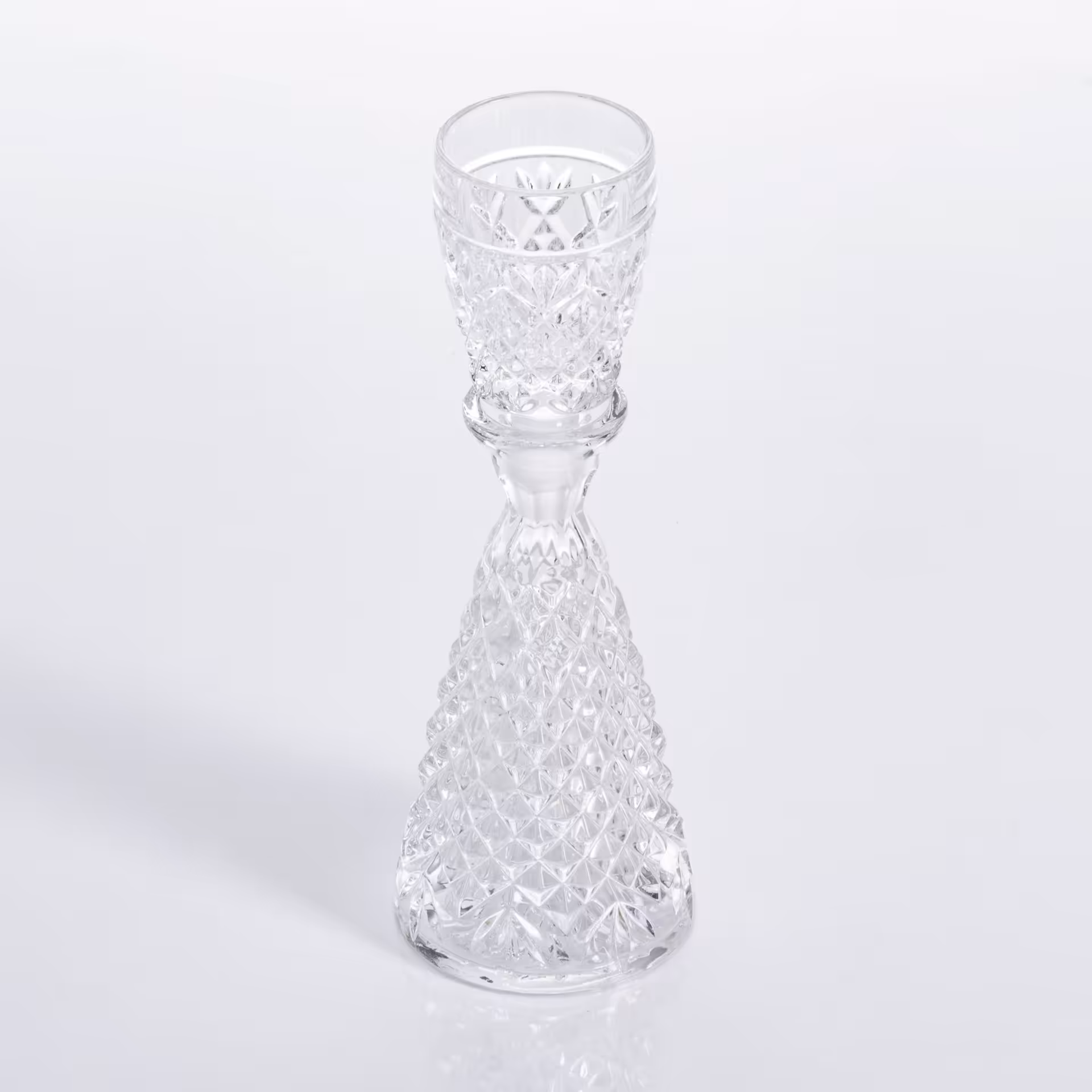 Миниатюрный штоф с пробкой-рюмкой, хрусталь, СССР, 1970-1990 гг.
