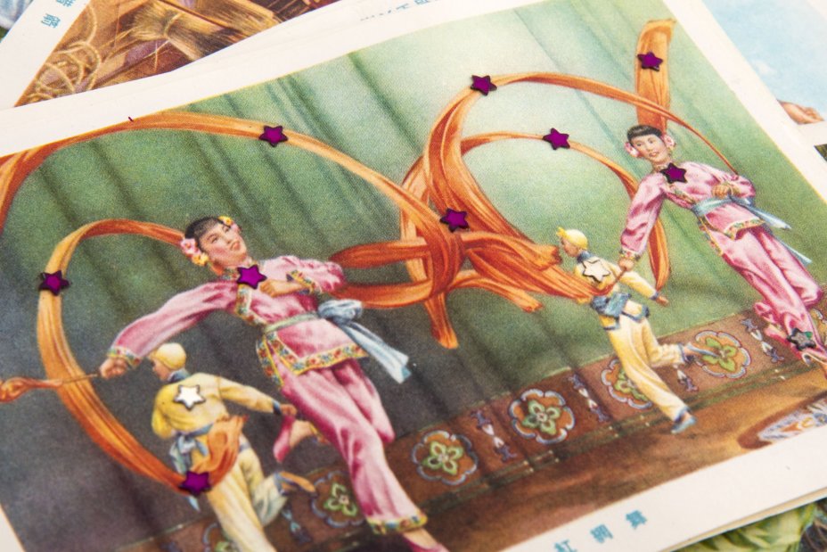 Набор открыток с сюжетами народных сказок (12 шт.), бумага, печать, Китай, 1956 г.