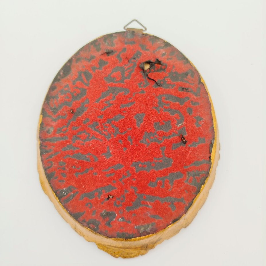 Картина (миниатюра) "Пейзаж с замком" в раме, холст на картоне, масло, композитный материал, стекло