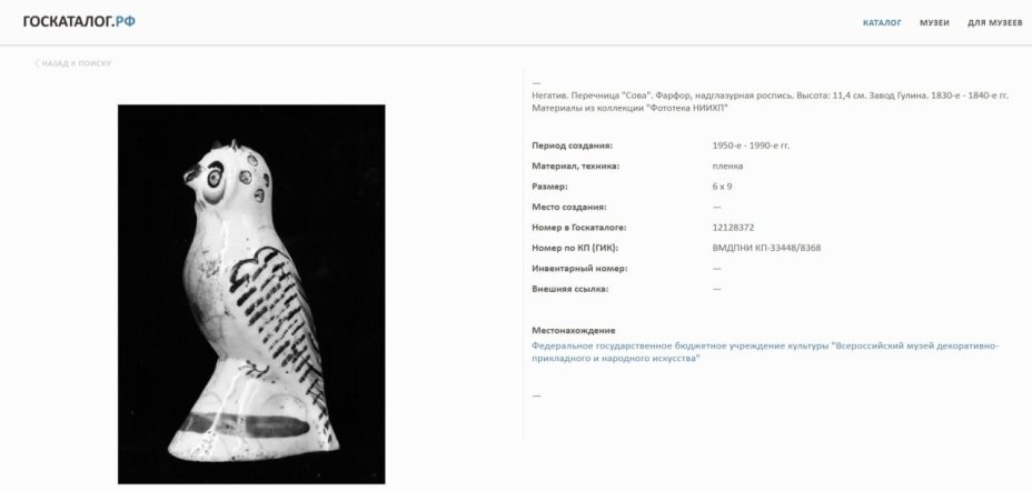 Солонка "Сова", Заводы Гжели