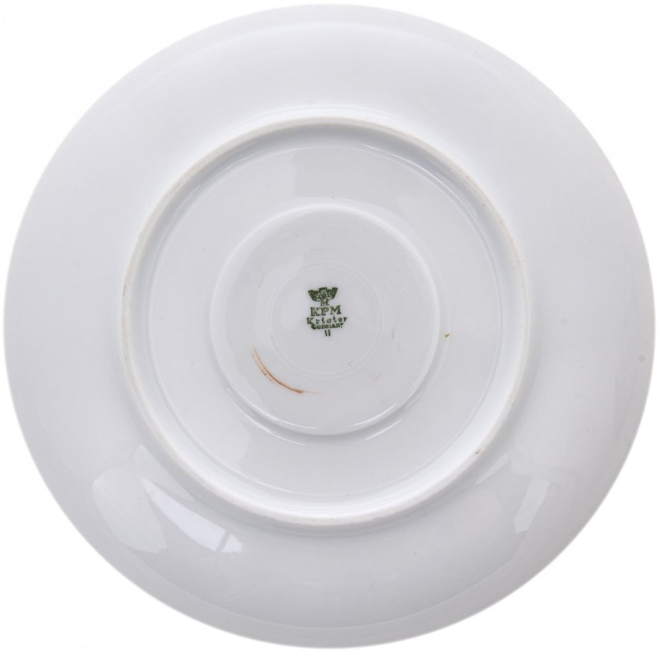 Чайная пара с цветочным декором, фарфор, роспись, золочение, KRISTER PORCELAIN FACTORY, Германия, 1952-1960 гг., Krister Porzellan-Manufaktur (KPM)