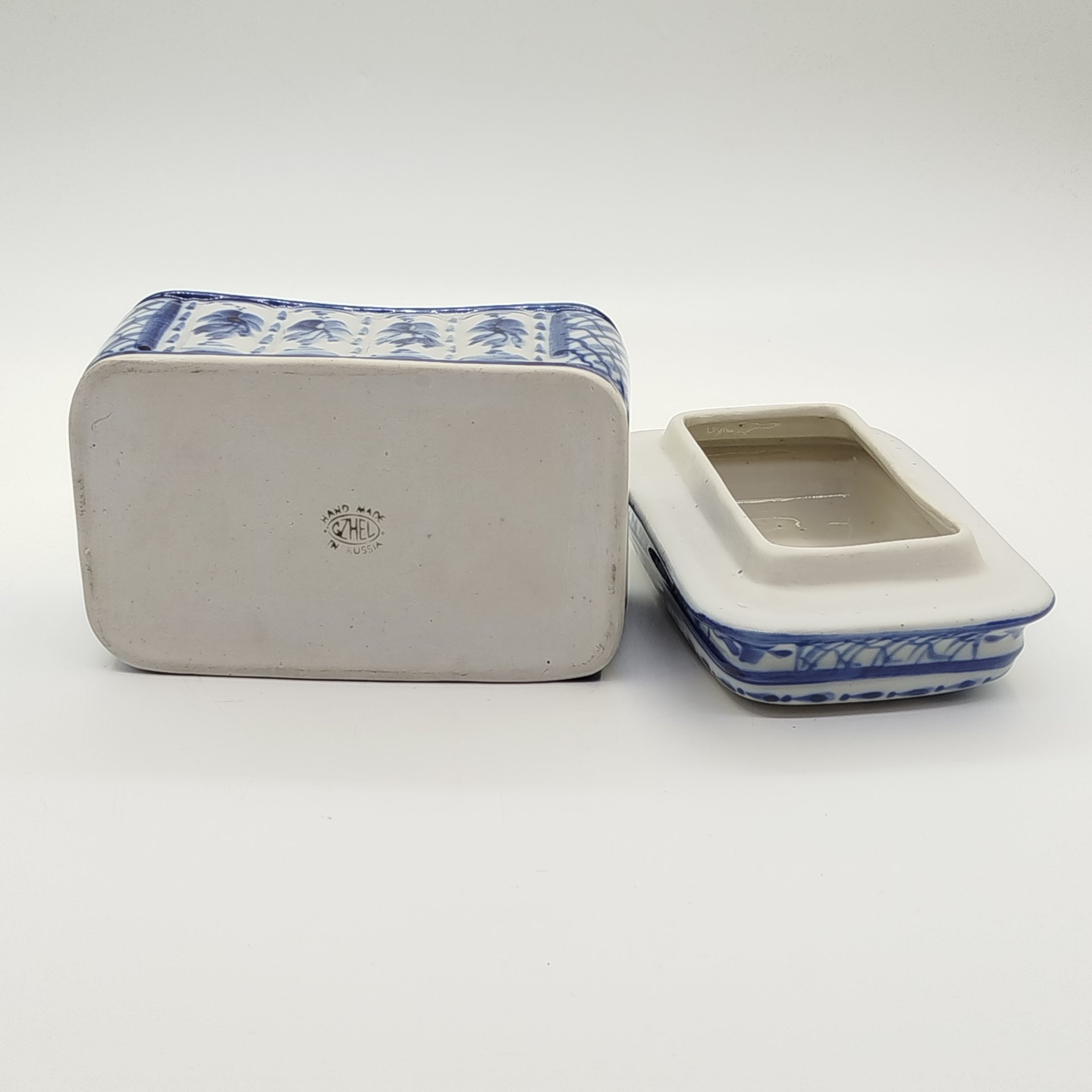 Шкатулка "Жар-Птица", Гжель