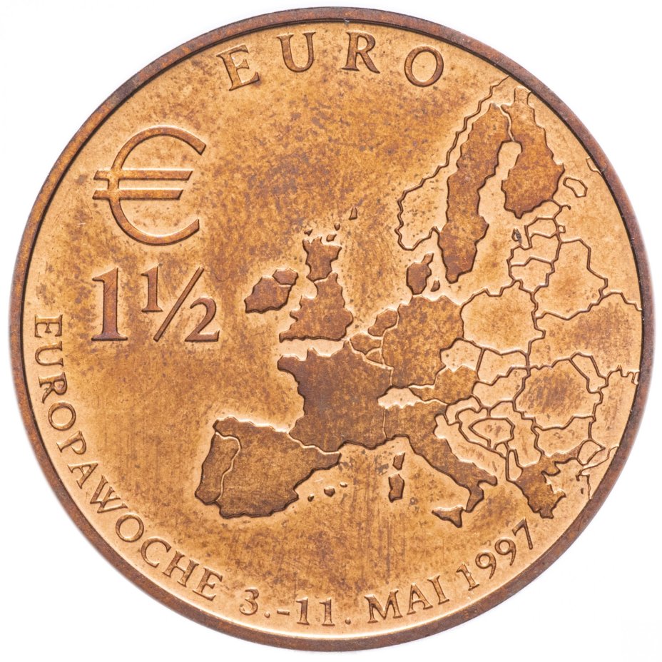 Жетон Германия 1,5 евро "Ежегодная Европейская неделя (Europawoche) в Берлине"
