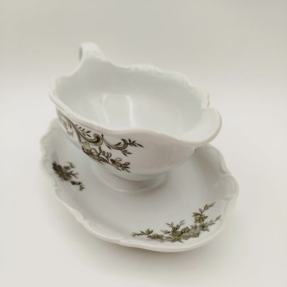 Соусник из серии "Замки Германии", фарфор, деколь, Seltmann Weiden, Германия, 1970-1990 гг.