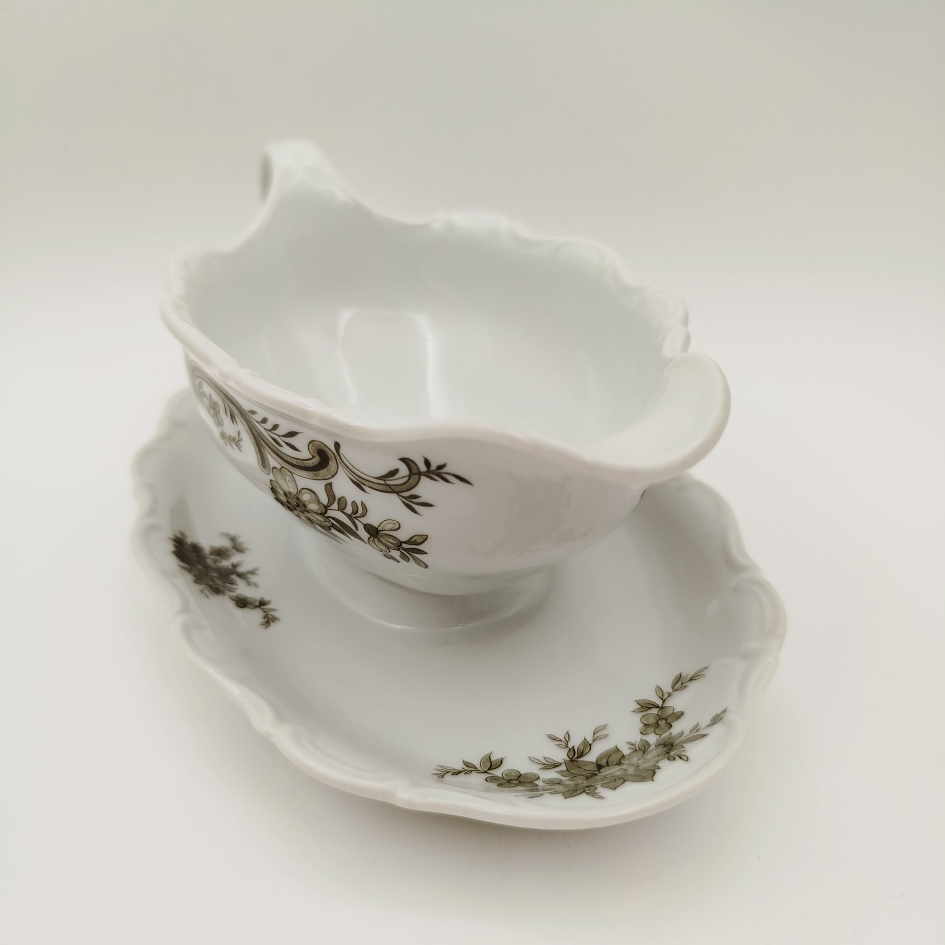 Соусник из серии "Замки Германии", фарфор, деколь, Seltmann Weiden, Германия, 1970-1990 гг.