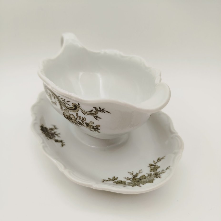 Соусник из серии "Замки Германии", фарфор, деколь, Seltmann Weiden, Германия, 1970-1990 гг.