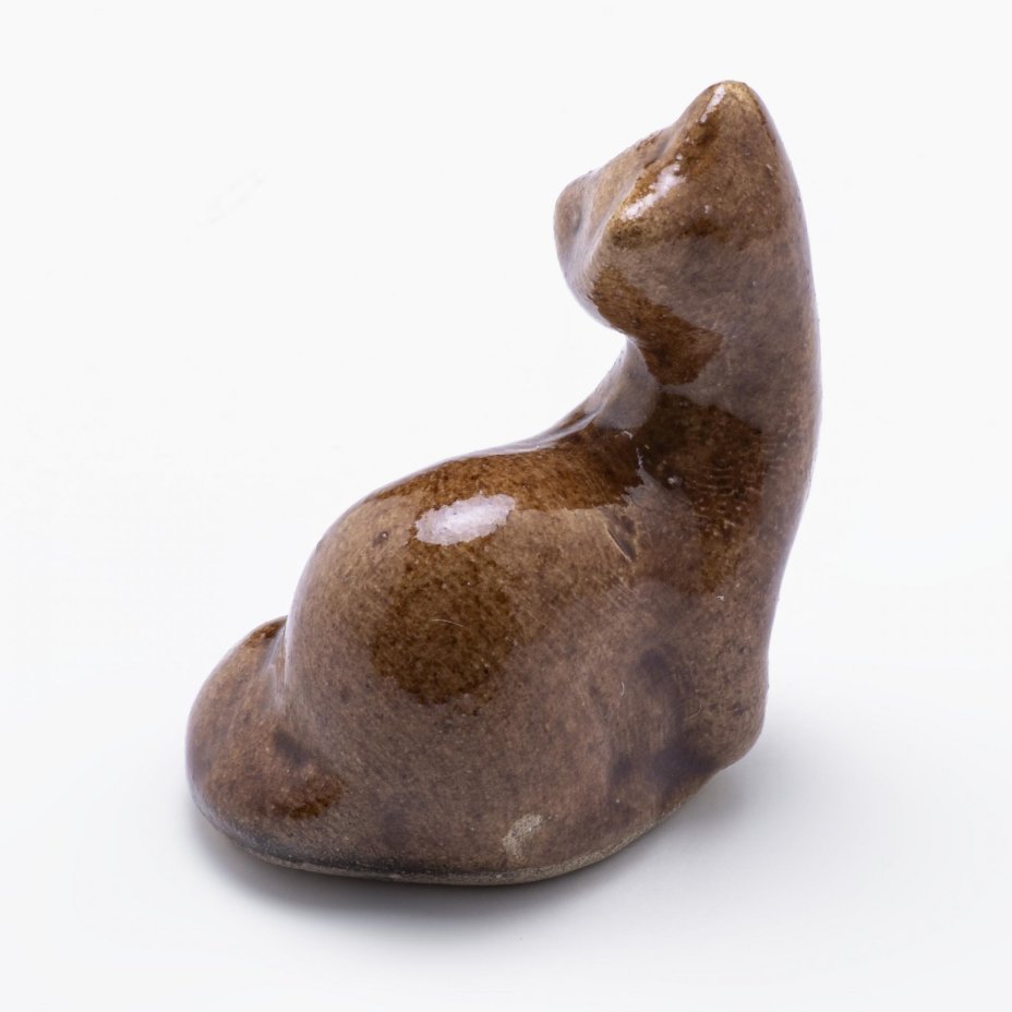 Статуэтка "Куница", керамика, глазурь, СССР, 1970-1980 гг.