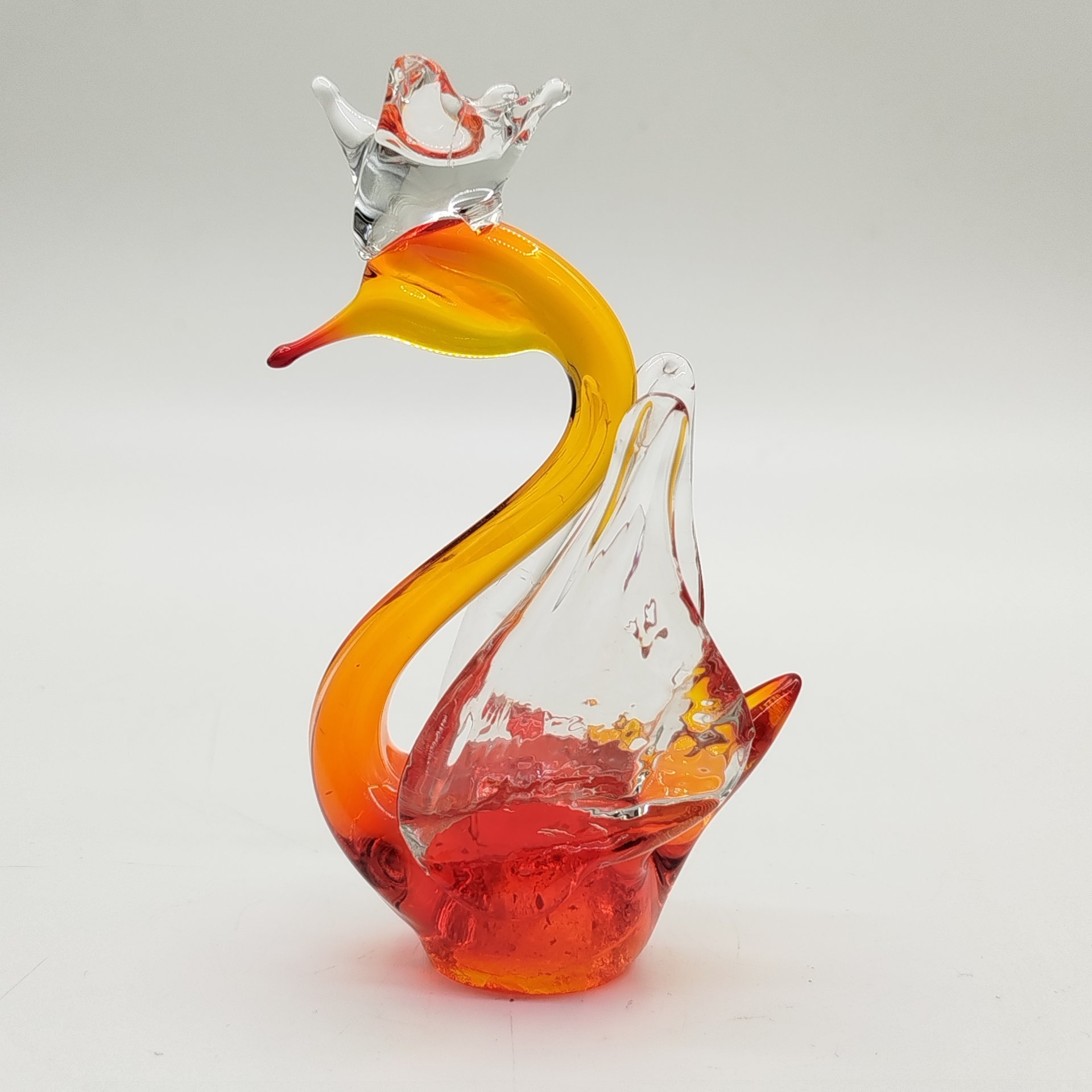 Статуэтка "Царевна-Лебедь", цветное стекло, гутная техника, Российская Федерация, 1990-2015 гг.