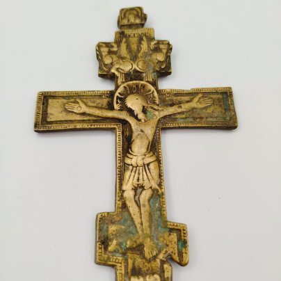 Крест киотный малый "Распятие Христово" (с оглавием)