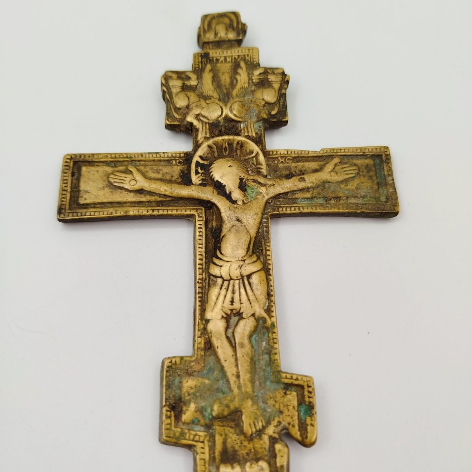 Крест киотный малый "Распятие Христово" (с оглавием)