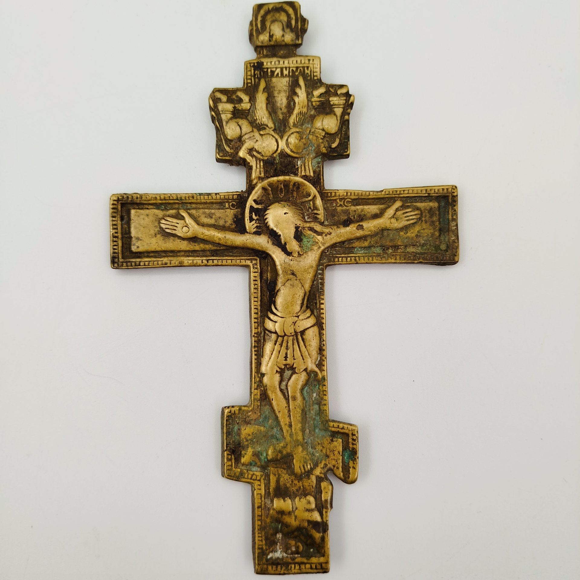 Крест киотный малый "Распятие Христово" (с оглавием)