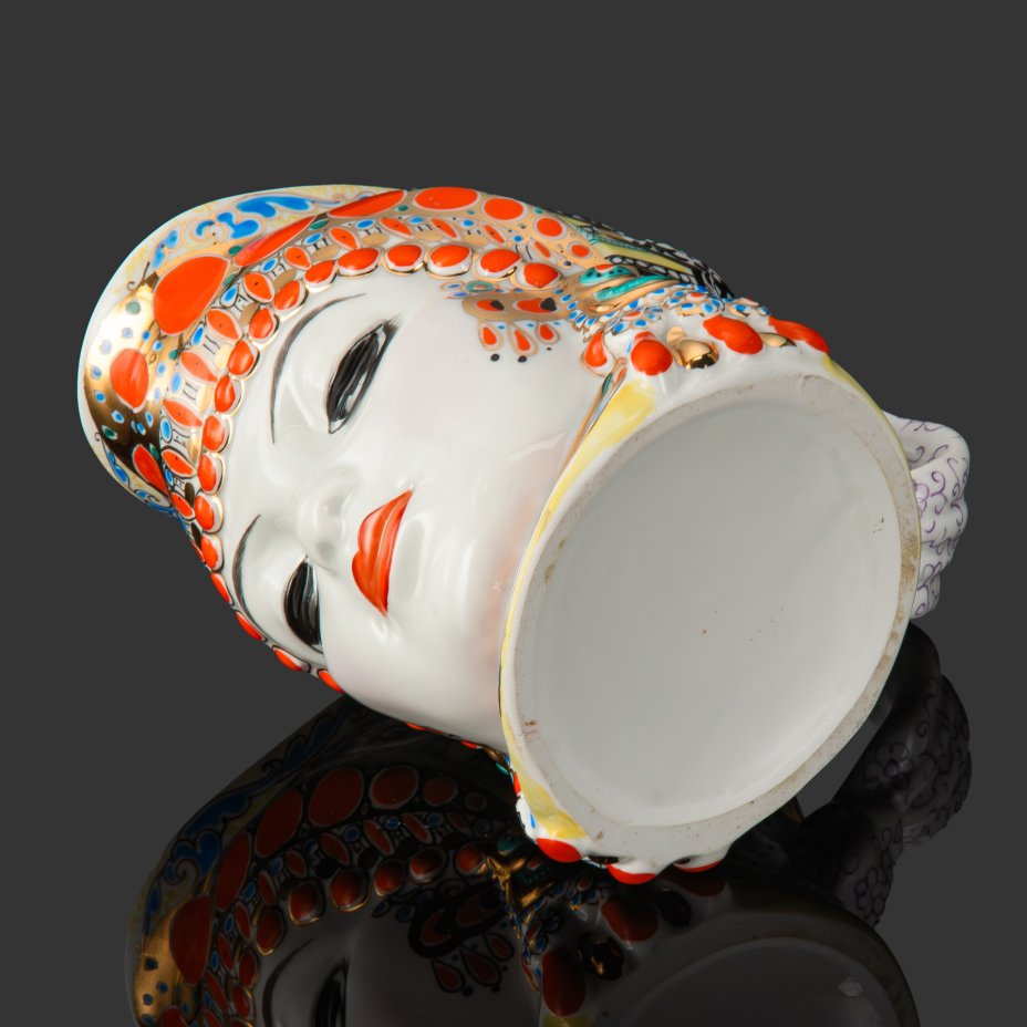 Кружка декоративная "Молоко" (с плоским дном), скульптор Данько Н.Я., художник Воробьевский А.В., Ленинградский фарфоровый завод (ЛФЗ)