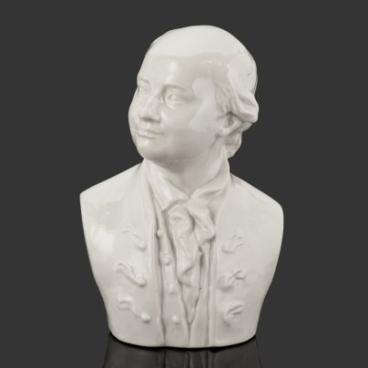 Бюст "М.В. Ломоносова", автор модели В.Г. Стамов, фарфор, Ленинградский фарфоровый завод (ЛФЗ), Ленинградский фарфоровый завод (ЛФЗ)