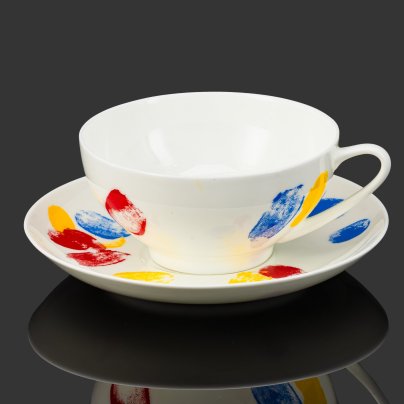 Чайная пара "Виноградов и Дубосарский", фарфор, печать, Императорский фарфоровый завод (ИФЗ), Российская Федерация, 2008 г.