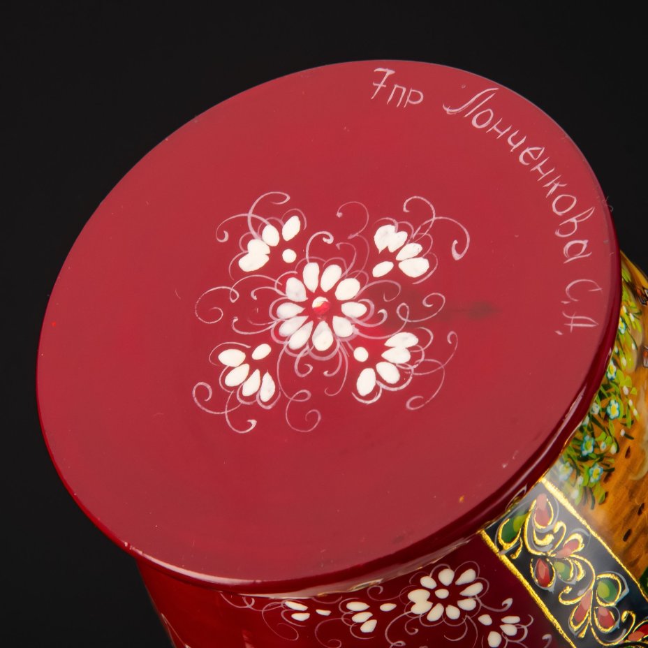 Матрешка "Летняя тройка" (7 мест), автор росписи С.А. Лонченкова