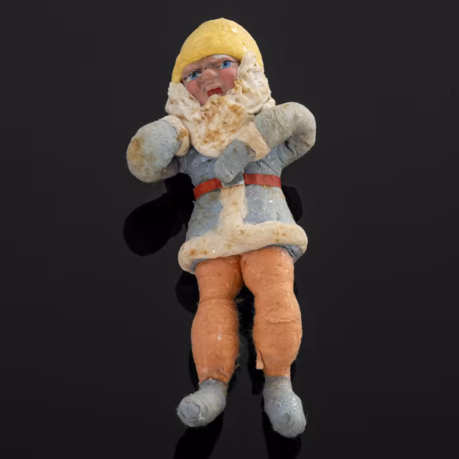 Игрушка елочная, винтажная "Гном"