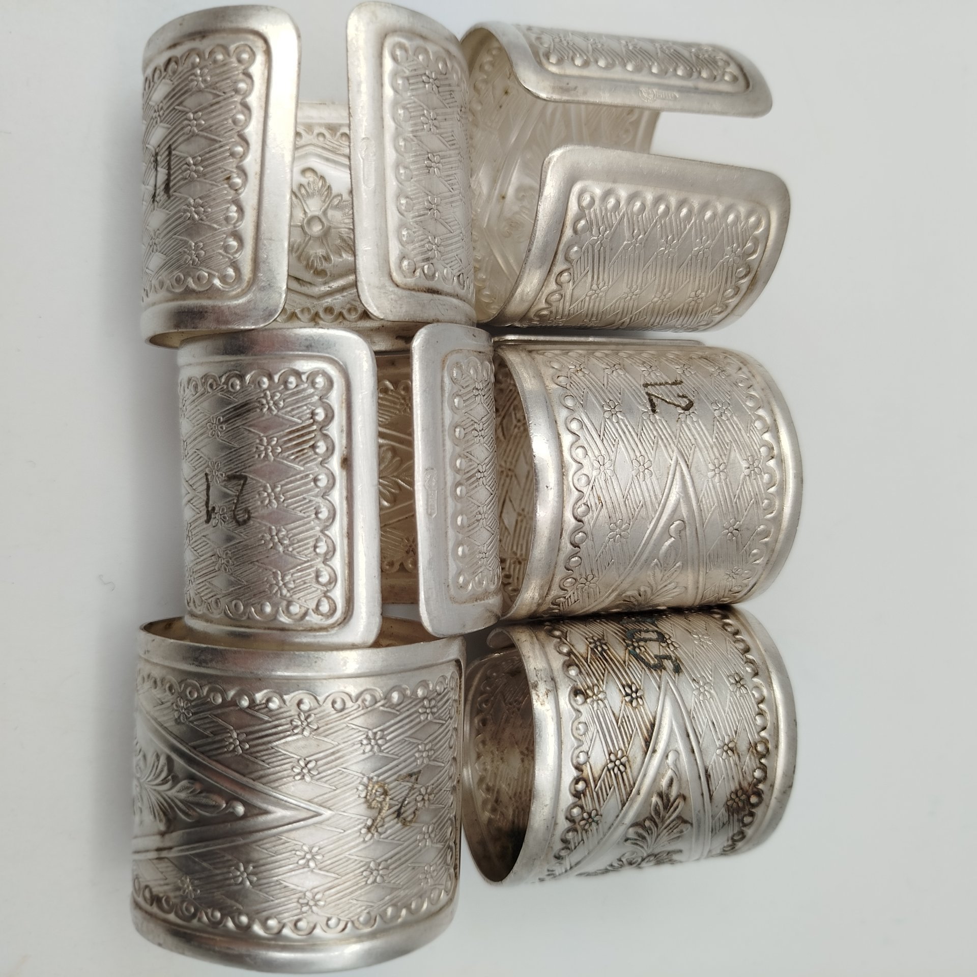 Набор колец для салфеток на 6 персон