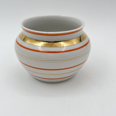 Ваза "Радиоволны", фарфор, роспись, золочение, Дмитровский фарфоровый завод (ДФЗ Вербилки), СССР, 1965-1991 гг.