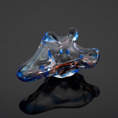 Пепельница винтажная, Мстисовский стекольный завод, Mstisov Glassworks (Стекольный завод в Мстишов)