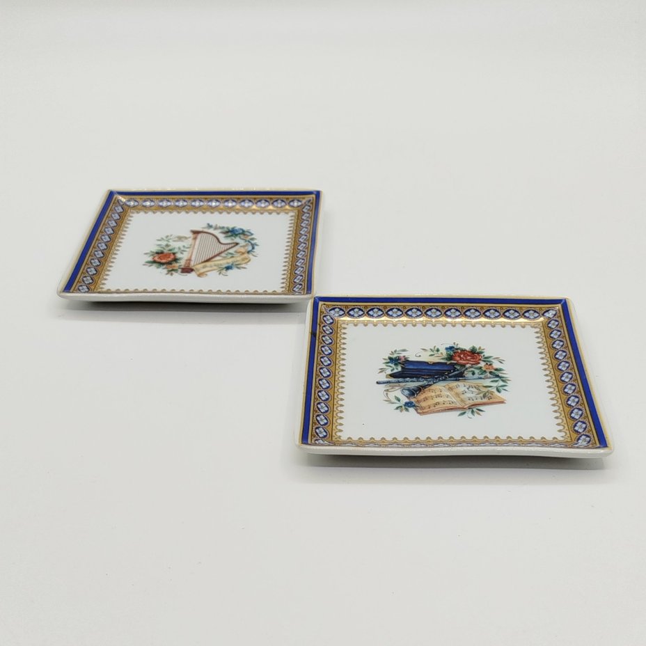 Пара розеток "Музыкальные инструменты", M.A.B.A. Limoges