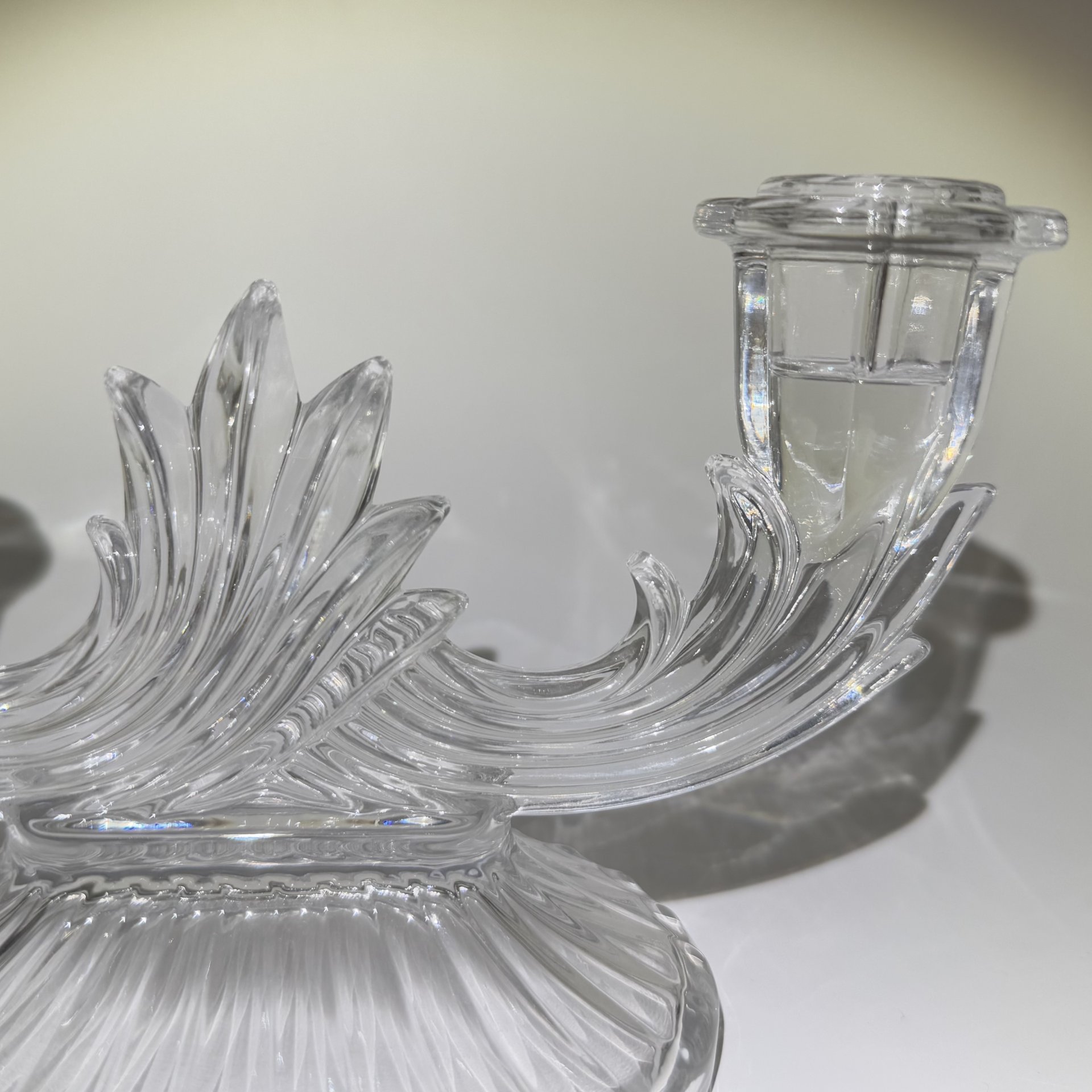 Подсвечник 2-х рожковый (дикирий), стекло, Bohemia Crystalite, Чехия, 1990-2010 гг., Bohemia Crystalite