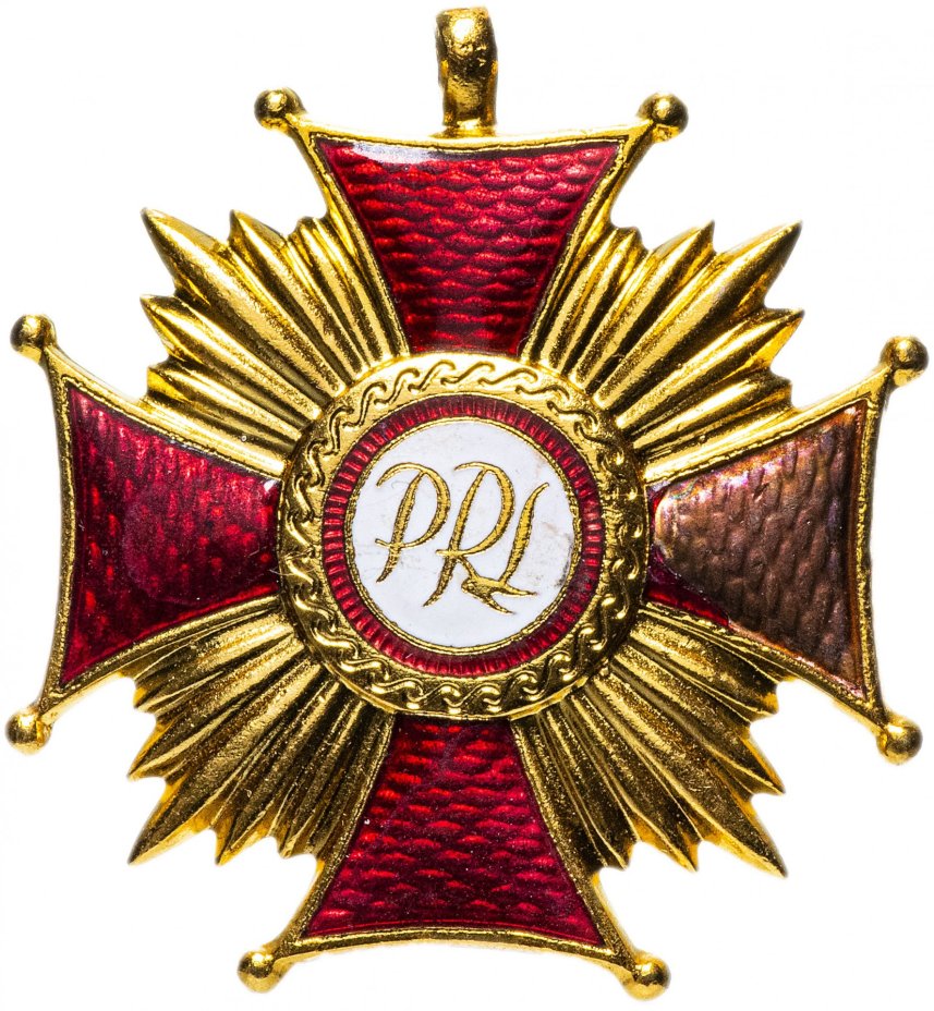 Знак отличия золотой «Крест Заслуги» 1 степени Польша