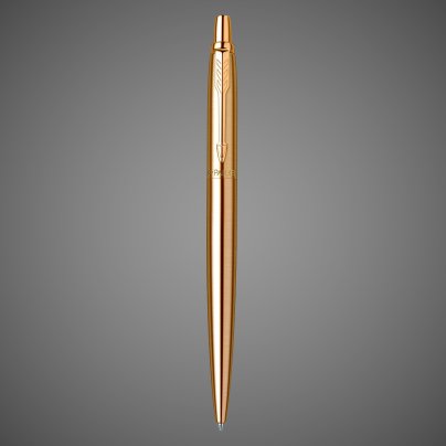 Шариковая ручка Parker Jotter 70th Anniversary Gold GT, стержень: F, цвет чернил: blue в подарочной упаковке., Лаки и смолы: лак, нержавеющая сталь