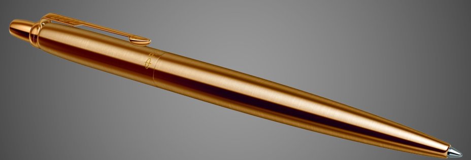 Шариковая ручка Parker Jotter 70th Anniversary Gold GT, стержень: F, цвет чернил: blue в подарочной упаковке., Лаки и смолы: лак, нержавеющая сталь