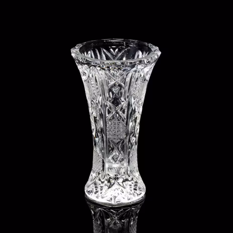 Ваза для цветов, хрусталь, алмазная грань, СССР, 1970-1990 гг.