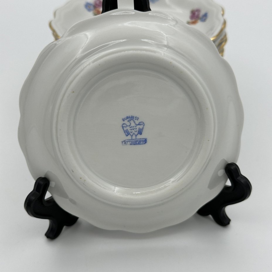 Розетки украшенные цветочным декором, Aquincum Porcelain